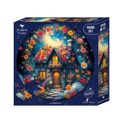 Le Cottage Fleuri Puzzel Rond 501 stukjes Le Cottage Fleuri Puzzel Rond 501 stukjes