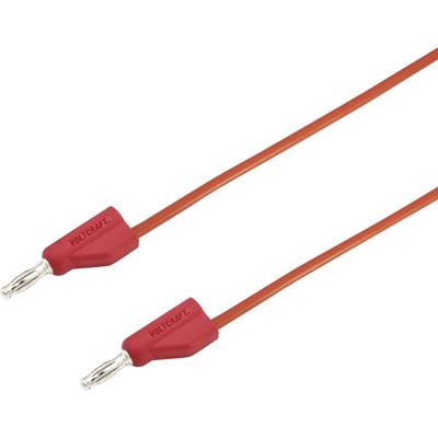 VOLTCRAFT MSB-300 Meetsnoer Banaanstekker 4 mm Silicone 1.50 m Rood 1 stuk(s)