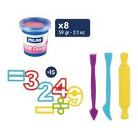 Modelleerklei Milan Soft Dough Lots of Numvers Multicolour - thumbnail