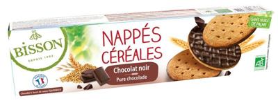 Bisson Pure chocolade frosted granenkoekjes bio 120 Gram