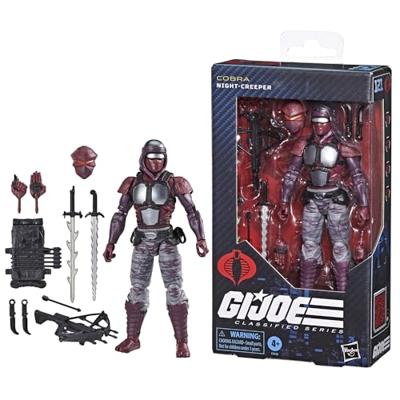 G.I. Joe Classified Series #121, Night-Creeper, Collectible 15,5 cm Ninja-actiefiguur met 10 accessoires G.I. Joe Classified Series #121, Night-Creeper, Collectible 15,5 cm Ninja-actiefiguur met 10 accessoires