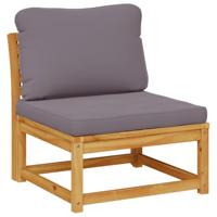 11-delige Loungeset met kussens massief acaciahout - thumbnail