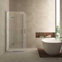 BWS Douchecabine met Hoekinstap met 2 deuren 90x90cm 8mm NANO Coating - thumbnail