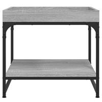 Salontafel 49,5x49,5x45 cm bewerkt hout grijs sonoma eikenkleur - thumbnail
