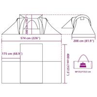 VidaXL Koepeltent 6-persoons waterdicht groen - thumbnail
