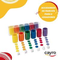 Bekers met Parchis Pionnen Cayro 074/6 - thumbnail
