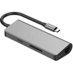 GEMBIRD A-CM-COMBO5-01 Multi-Port Adapter USB TYPE C 5IN1 LAN GIGABIT HUB USB 3.0
