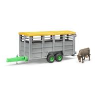 bruder Veewagen met koe modelvoertuig - thumbnail