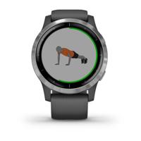 Garmin vivoactive 4 Large MIP Shadow Gray/Stainless Smartwatch Donkergrijs - thumbnail