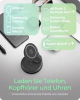 ICY BOX IB-SH101-CH Hoofdtelefoons, Smartphone, Smartwatch Antraciet, Grijs Snel opladen Binnen - thumbnail