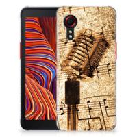 Samsung Galaxy Xcover 5 | Siliconen hoesje | met foto Bladmuziek - thumbnail