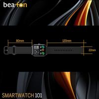 Smartwatch beafon WATCH 101 1,8" Zwart Grijs - thumbnail