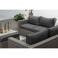 Cayman II loungeset 4-delig organic grey / donker antraciet - thumbnail