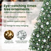 VidaXL Kunstmatig voorverlicht kerstboom met 300 led groen 180 cm pvc - thumbnail