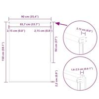 Rolgordijn verduisterend 90x150cm stofbreedte 85,7 cm polyester - thumbnail