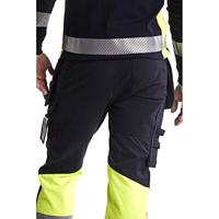 Blåkläder Multinorm werkbroek Inherent met stretch 14871512 | Marine/High Vis Geel | Maat 56 - 7330509662229 - thumbnail