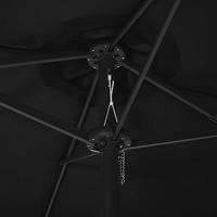 VidaXL Parasol met aluminium paal 460x270 cm zwart - thumbnail