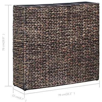 VidaXL Plantenbak verhoogd met 4 potten waterhyacint bruin