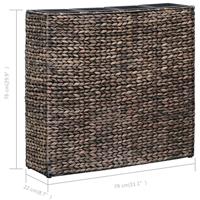 VidaXL Plantenbak verhoogd met 4 potten waterhyacint bruin - thumbnail