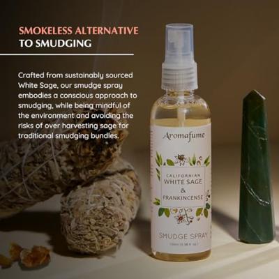 Aromafume Natural Smudge Spray Witte Salie en Frankincense
