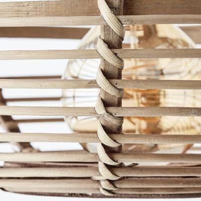 Brilliant Rotan eettafel hanglampWoodball - 99884/06