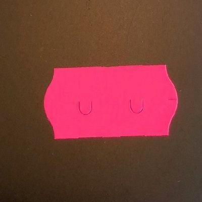 Etiket 2612 golf fl. Fuchsia perm 54.000 - 3 stuks