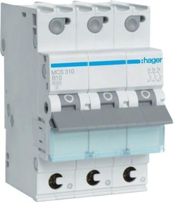 Hager MCS310 Zekeringautomaat 3-polig 10 A 400 V Hager MCS310 Zekeringautomaat 3-polig 10 A 400 V