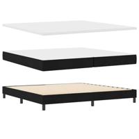 Boxspring Bed met Matras & LED Zwart 200x200 cm - thumbnail