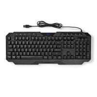 Bedraad Gaming Toetsenbord | USB Type-A | Membrane Toetsen | LED | QWERTZ | Duits | Lengte stroomkabel: 1.30 m | Multimedia - thumbnail