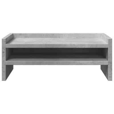 VidaXL Monitorstandaard 42x24x16 cm bewerkt hout betongrijs