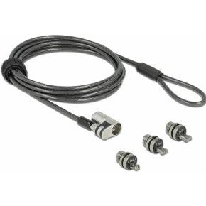 Navilock 20676 kabelslot Zwart, Zilver 2 m