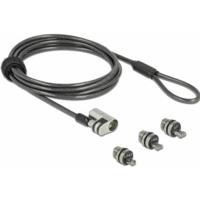 Navilock 20676 kabelslot Zwart, Zilver 2 m - thumbnail