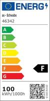 AS Schwabe LED-Mobil-Strahler 100W Optiline LED-bouwlamp Energielabel F (A - G) 100 W 9000 lm Neutraalwit - thumbnail