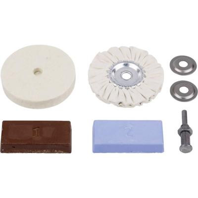 Wolfcraft Hobby-polijstset | Voor boormachines | 1 set - 2178000