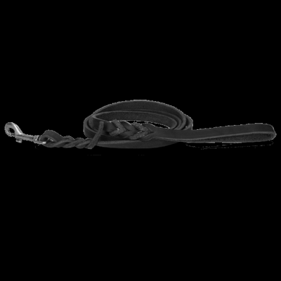 Spotted! Pro Leren Showlijn Zwart Musketon 1,8x180cm