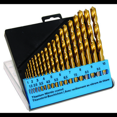 C.K T3291 HSS Metaal-spiraalboorset 19-delig 1 mm, 1.5 mm, 2 mm, 2.5 mm, 3 mm, 3.5 mm, 4 mm, 4.5 mm, 5 mm, 5.5 mm, 6 mm, 6.5 mm, 7 mm, 7.5 mm, 8 mm, 8.5 mm,