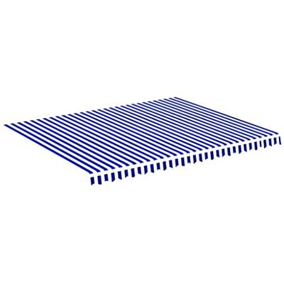 Vervangingsdoek voor luifel 4,5x3,5 m blauw en wit