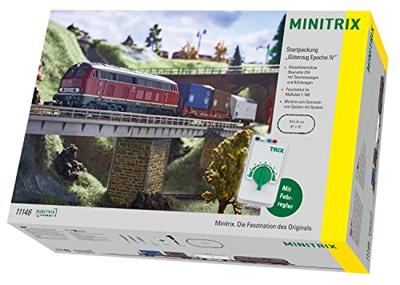 MiniTrix 11146 N startset goederentrein van de DB MiniTrix 11146 N startset goederentrein van de DB