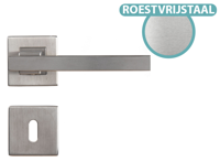 Linea Bertomani Deurkruk - Inclusief Rozet - Roestvrij Staal - thumbnail