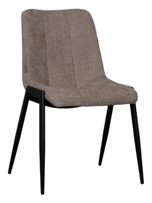 LABEL51 Eetkamerstoel Noor - Clay - Elite - Zwart Metalen Frame