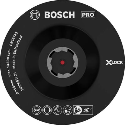 Bosch Accessoires X-LOCK Steunschijf 115 mm Haak-en-lus klithechting - 1 stuk(s) - 2608601721