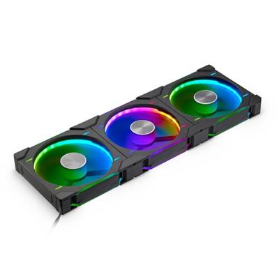 Phanteks D30 PWM Regular Airflow D-RGB PC-ventilator Zwart (b x h x d) 140 x 30 x 140 mm