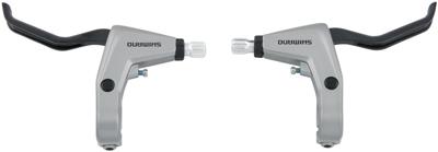 SHIMANO remgreep "alivio bl-t4000" br.lever shim. alivio pair 2-f sil.w.cab.+sle.