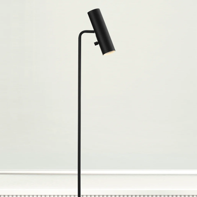 Vloerlamp modern zwart &apos;MIB 6&apos; zwarte verstelbaar GU10 141cm DFTP