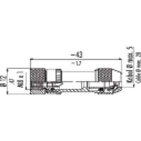 binder 99-3362-00-04 Sensor/actuator connector, niet geassembleerd M8 Aantal polen (sensoren): 4 Bus, recht 1 stuk(s) - thumbnail