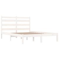 Bedframe massief grenenhout wit 120x190 cm - thumbnail