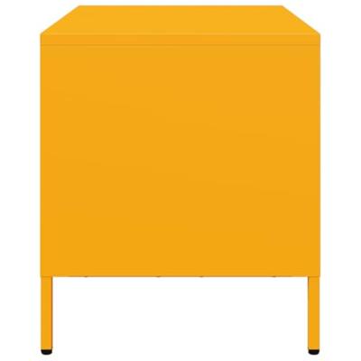 Tv-meubel 68x39x43,5 cm koudgewalst staal mosterdgeel