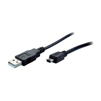 S-Conn USB A/B 2m USB-kabel USB 2.0 Mini-USB B Zwart S-Conn USB A/B 2m USB-kabel USB 2.0 Mini-USB B Zwart
