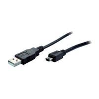 S-Conn USB A/B 2m USB-kabel USB 2.0 Mini-USB B Zwart - thumbnail
