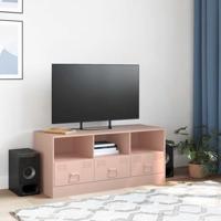 Tv-meubel 99x39x44 cm staal roze - thumbnail
